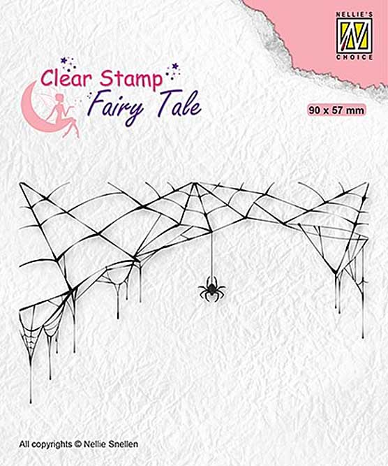 SO: Nellie Snellen Fairy Tale Clear Stamps - Spider and Web
