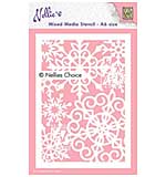 SO: Nellie Snellen Mixed Media Stencil A6 - Large Snowflakes