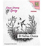 Nellie Snellen Clear Stamps Spring - Spring is in the air