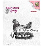 SO: Nellie Snellen Clear Stamps Spring - Mother Hen