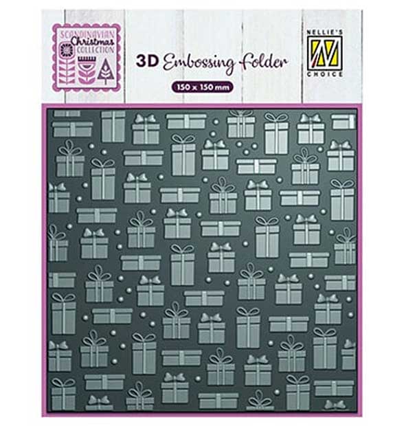 Nellie Snellen 3D Embossing Folder Presents