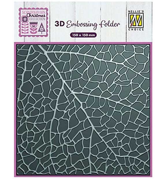 Nellie Snellen 3D Embossing Folder Leaf Grain