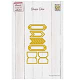 Nellie Snellen Shape Die Planner Essential Tabs and Labels