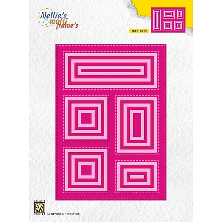 Nellie Snellen Nellies Multi Frame Dies Block Rectangle