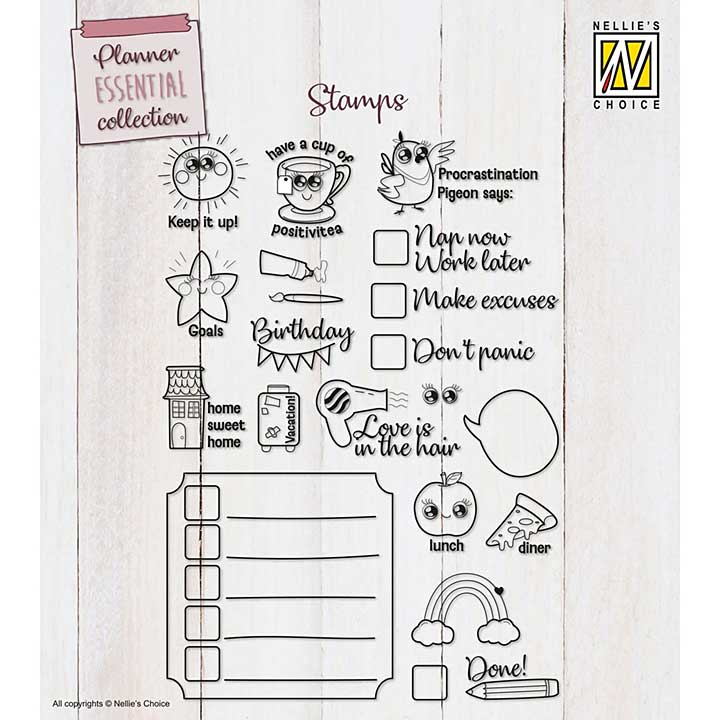 Nellie Snellen Clear Stamps To-dos and More