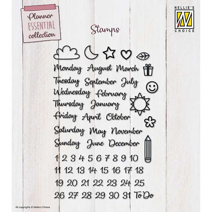 Nellie Snellen Clear Stamp Planner Essentials EN