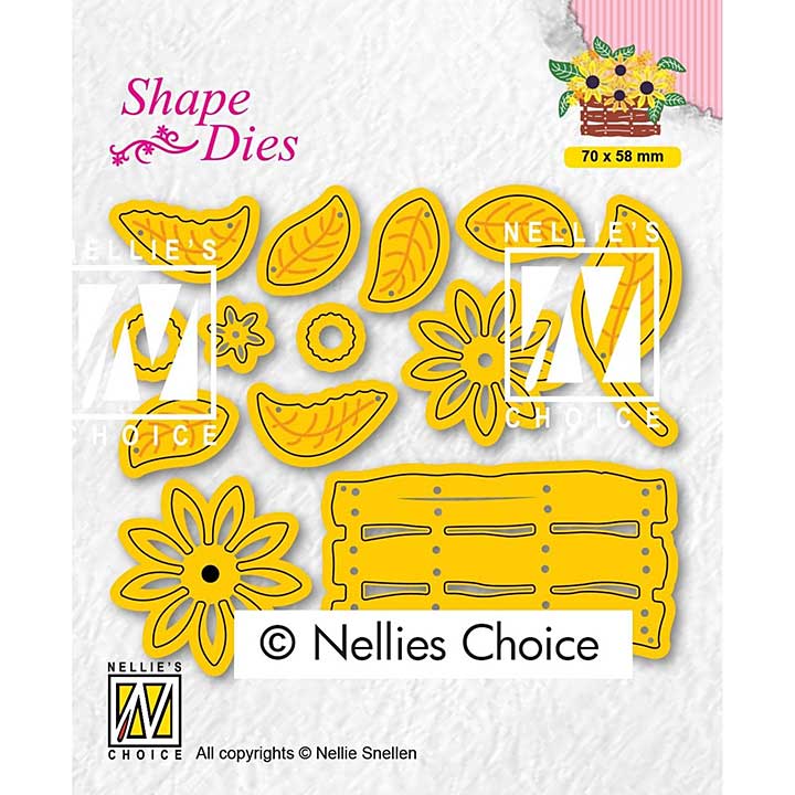 Nellie Snellen Shape Dies Easter Build-Up Flower Basket