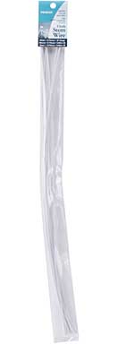 Panacea Cloth Covered Stem Wire 20 Gauge 18 15pk - White