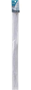 Panacea Cloth Covered Stem Wire 24 Gauge 18 20pk - White