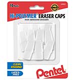 SO: Hi-Polymer Cap Erasers 10pk - White