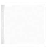 Post Bound Top-Loading Page Protectors 5pk - 8x8 (with White Inserts)