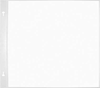 Post Bound Top-Loading Page Protectors 5pk - 8x8 (with White Inserts)