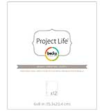 SO: Project Life Photo Pocket Pages 6x8 12pk - Design 1