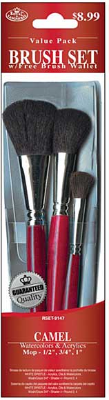 Camel Value Pack Brush Set - 3pk