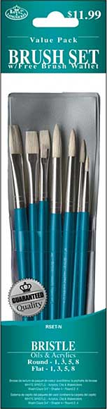 Bristle Value Pack Brush Set - 8pk