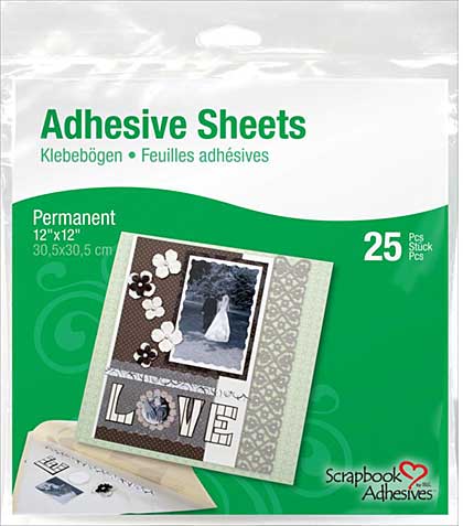 SO: Permanent Adhesive Sheets 12x12 (25pk) from Scrapbook Adhesives