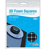 SO: 3D Foam Squares, Black 0.5 inch (126pk) from Scrapbook Adhesives