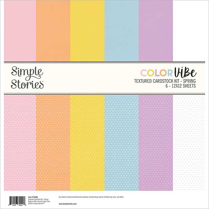 SO: Simple Stories Color Vibe - SPRING (Double Sided Paper Pack)