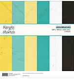 SO: Simple Stories Basics Double-Sided Paper Pack 12X12 6Pkg - Simple Vintage Lemon Twist