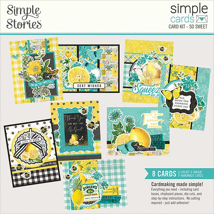 SO: Simple Stories Simple Cards Card Kit - So Sweet, Lemon Twist