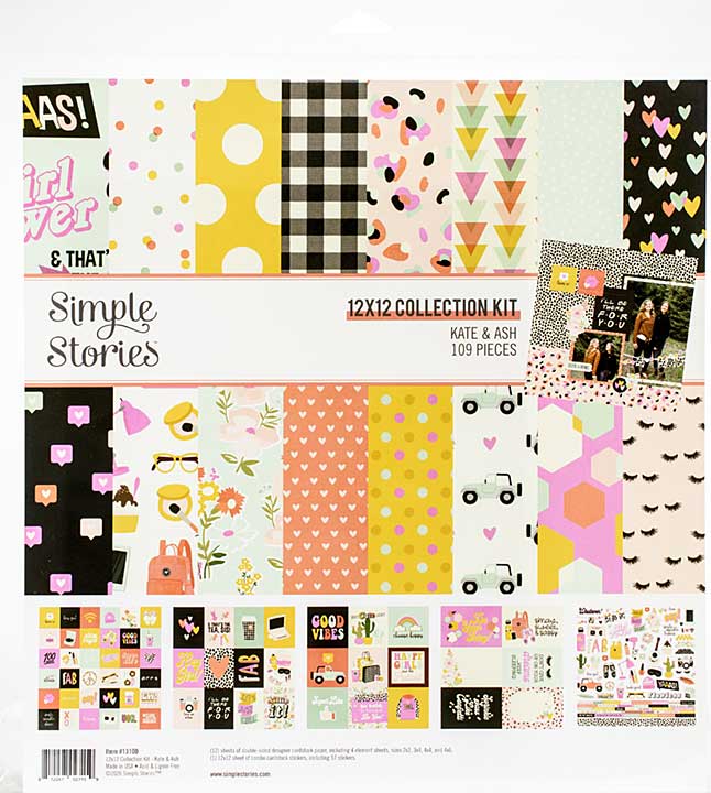 SO: Simple Stories Collection Kit 12X12 - Kate & Ash