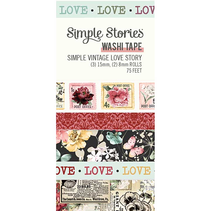 Simple Stories Simple Vintage Love Story Washi Tape (21434)