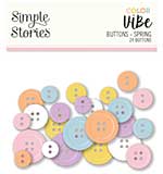 Simple Stories Color Vibe Buttons Spring (19022)