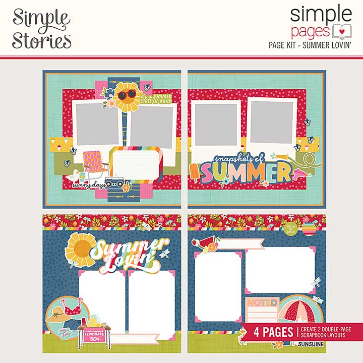 Simple Stories Summer Lovin Simple Pages Page Kit (17328)