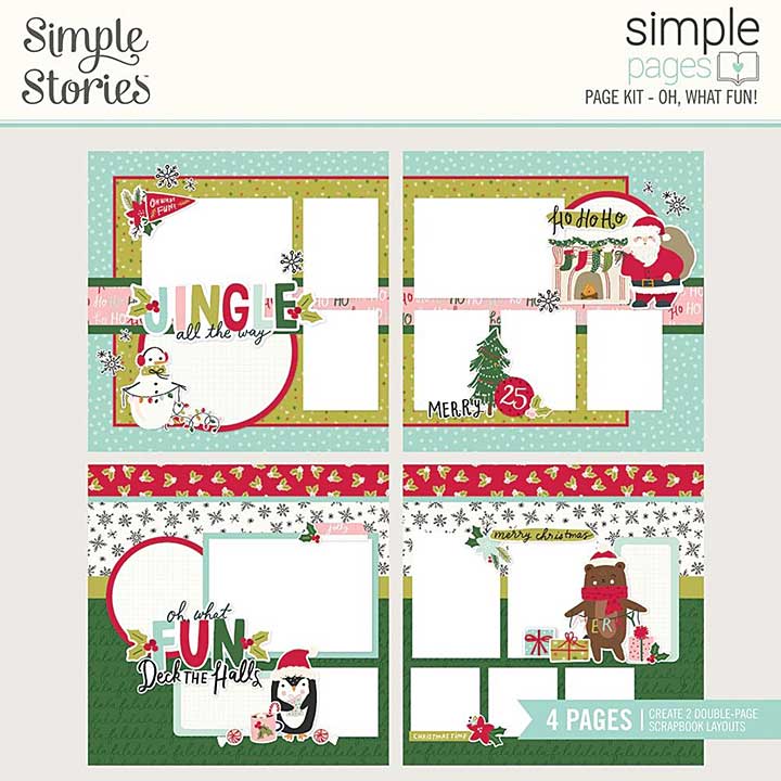 Simple Stories Simple Pages Page Kit 12x12 Inch Oh, What Fun! (16128)