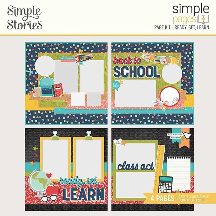 Simple Stories Simple Pages Kit Ready, Set, Learn (14928)