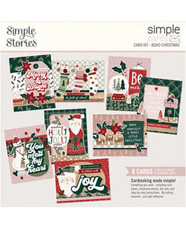 Simple Stories Boho Christmas Simple Cards Kit (20631)