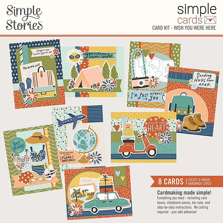 Simple Stories Simple Cards Kit Wish You Were Here (14829)