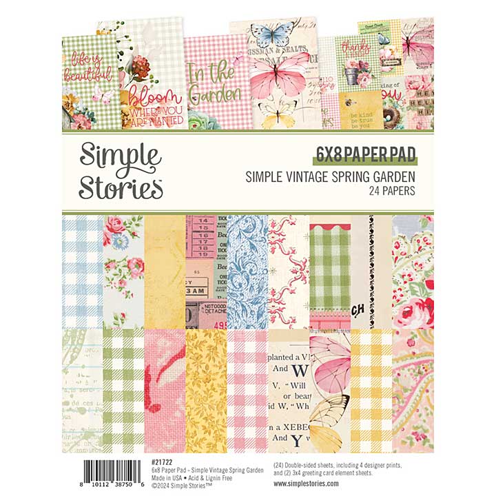SO: Simple Stories Simple Vintage Spring Garden 6x8 Inch Paper Pad (21722)