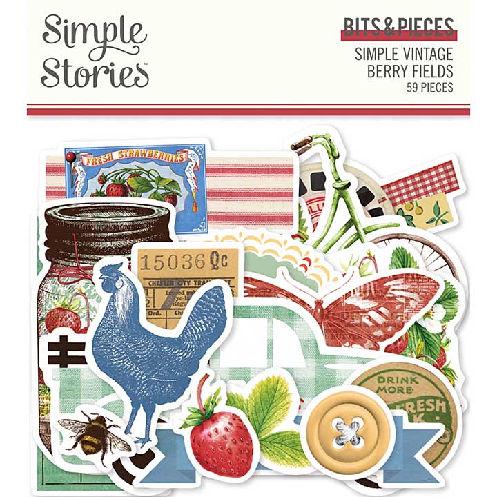 Simple Stories Simple Vintage Berry Fields Bits and Pieces (20122)