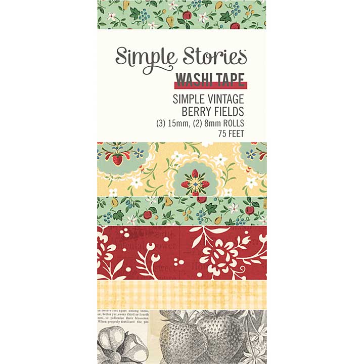 Simple Stories Simple Vintage Berry Fields Washi Tape (20133)