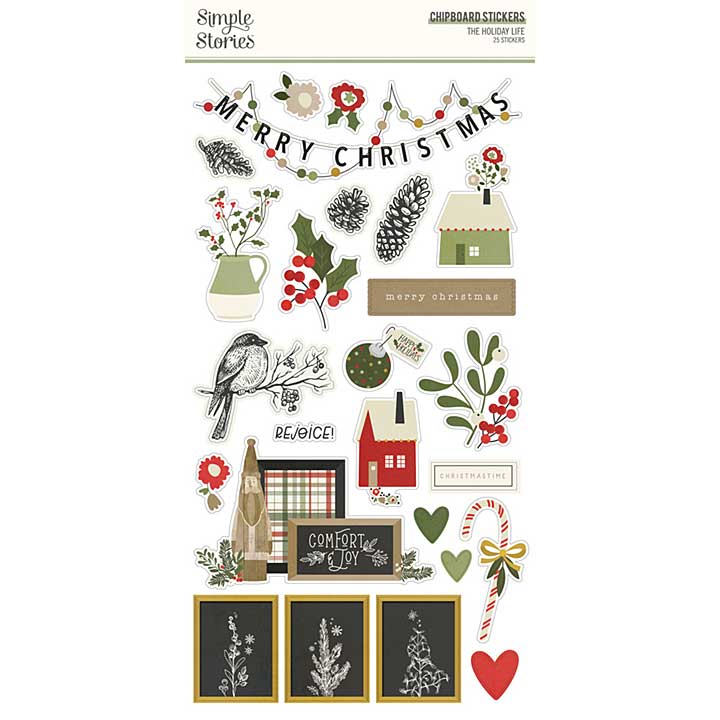 Simple Stories The Holiday Life Chipboard