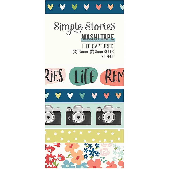 Simple Stories Life Captured Washi Tape 5pk