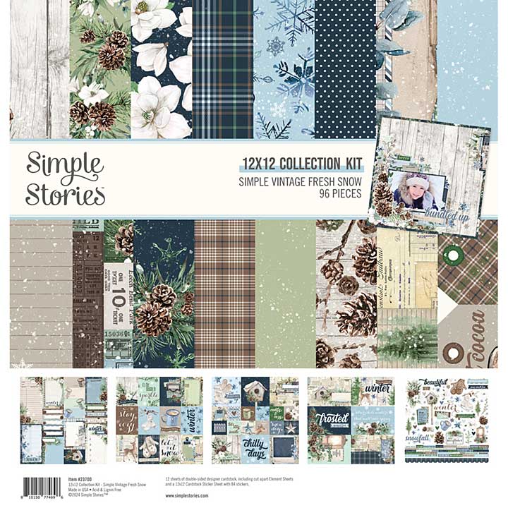 Simple Stories Simple Vintage Fresh Snow Collection Kit (23700)