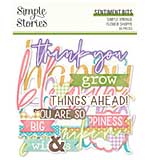 Simple Stories Simple Vintage Flower Shoppe Sentiment Bits and Pieces