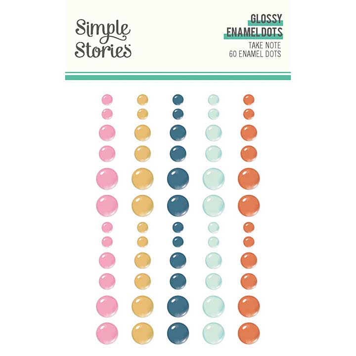 Simple Stories Take Note Glossy Enamel Dots