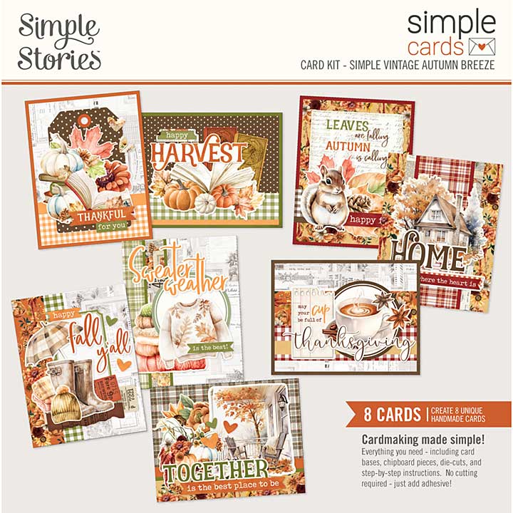 Simple Stories Simple Vintage Autumn Breeze Simple Cards Kit