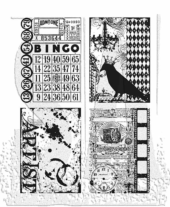 Stampers Anonymous Tim Holtz EZ Mount Stamp set - Creative Collages