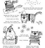 SO: Tim Holtz Cling Stamps - Snarky Cat Christmas