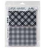 Tim Holtz Cling Stamps - Perfect Plaid (7 x 8.5)