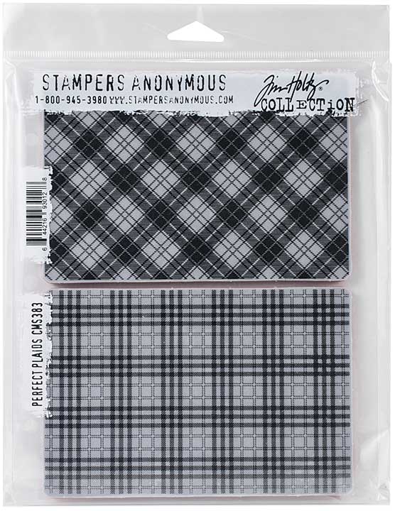 Tim Holtz Cling Stamps - Perfect Plaid (7 x 8.5)