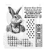 Stampers Anonymous Mr. Rabbit Tim Holtz Cling Stamps (CMS478)
