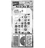 Stampers Anonymous Set #59 Tim Holtz Layering Mini Stencil (3pcs) (MST059)