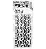 Stampers Anonymous Deco Leaf Tim Holtz Layering Stencil (THS181)