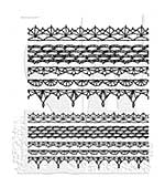 Stampers Anonymous Crochet Trims Tim Holtz Cling Stamps (CMS480)