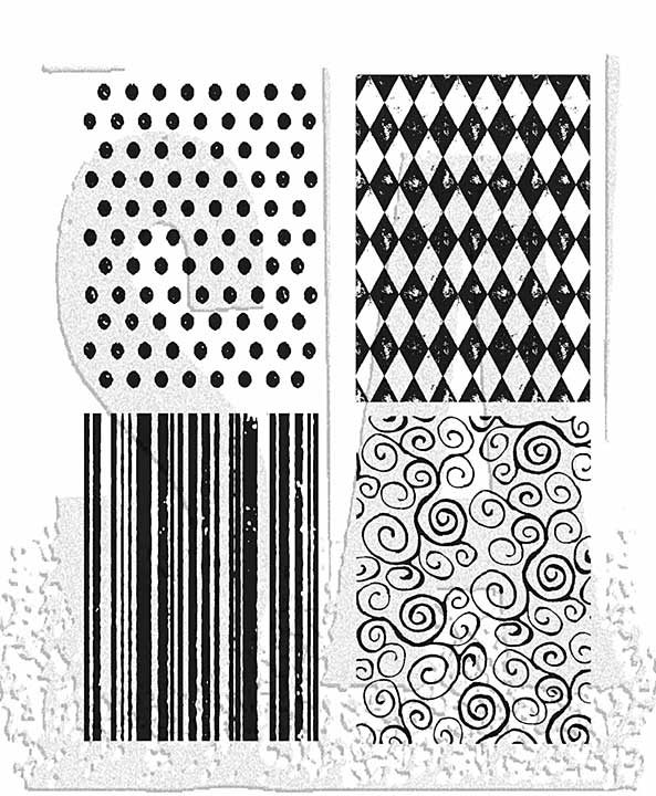 Stampers Anonymous Tiny Textures Tim Holtz Cling Stamps